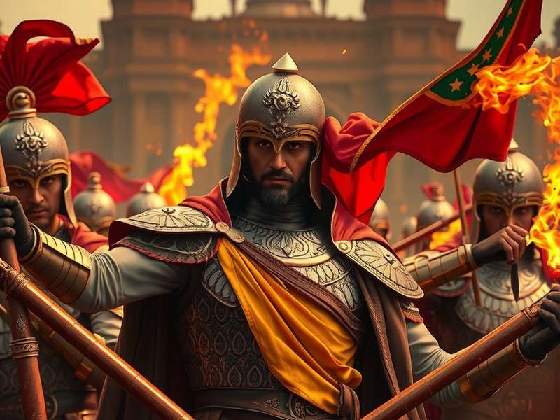 Mace Emperor India Battle Scene